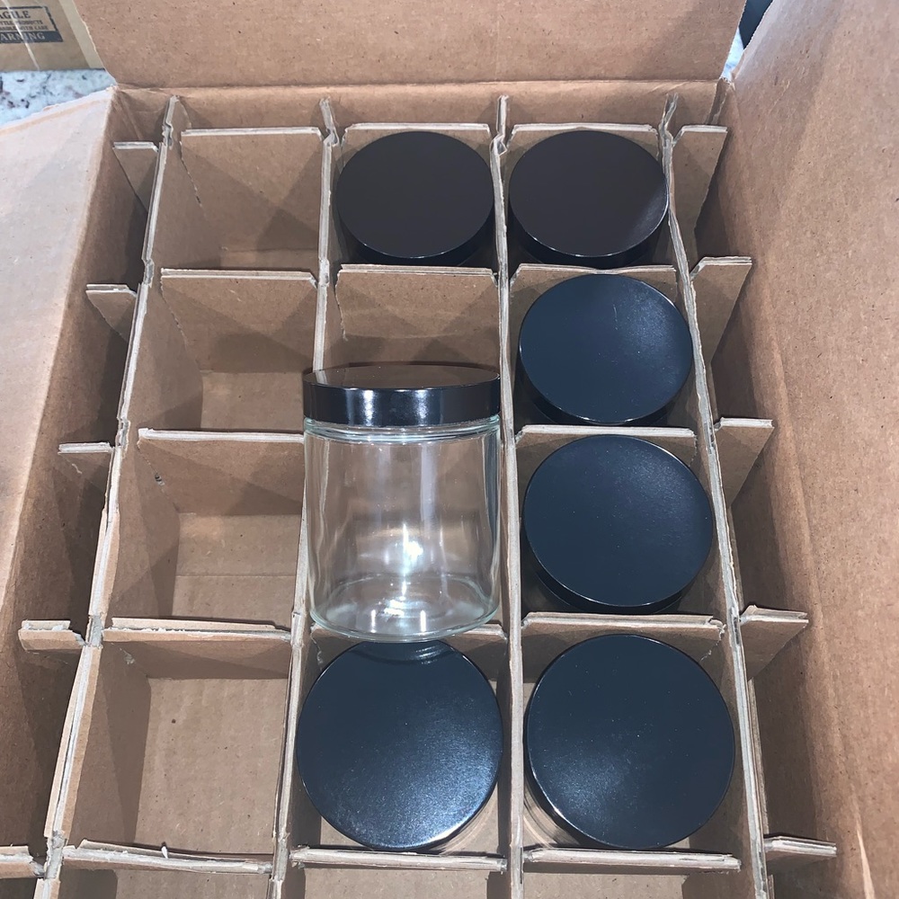 6oz Glass Jars (Qty:7)